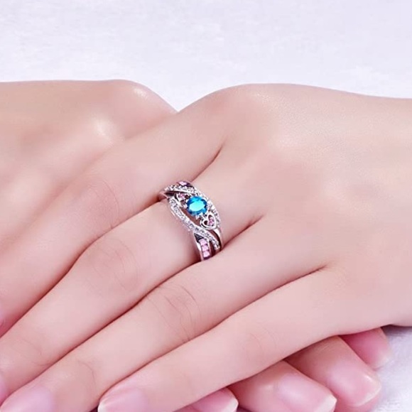 Sterling silver topaz ring - Picture 2 of 5